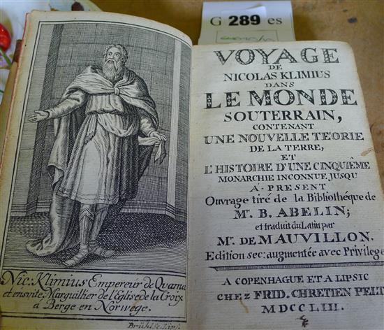 [Holberg, Baron Ludwig] - Voyage De Nicolas Klimius, Copenhagen 1753